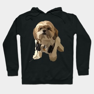 Shitzu Awesome dog geometric Hoodie